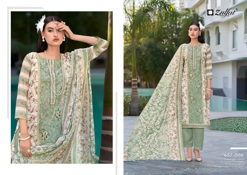 Venisha By Zulfat Cotton Printed Wholesale Dress Material In India